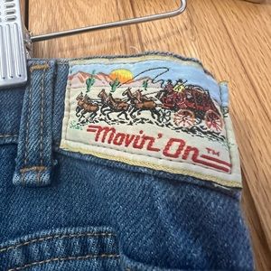 Vintage “Moving On” stagecoach Tag Levi’s